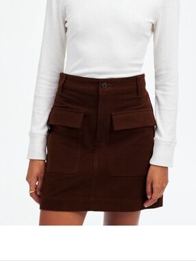Madewell Brown Utility Skirt | 4
